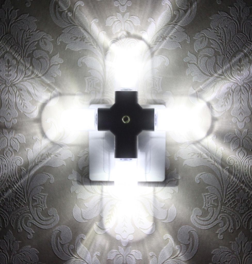 LED Cross Night Light (Round Shape) with Auto Sensor