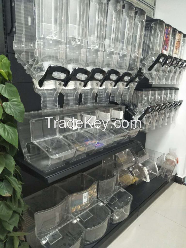 2017 pick and mix sweet dispensers/candy dispenser for supermarket display candy sweet