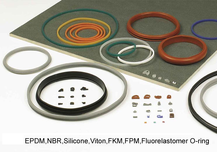 EPDM, NBR, Silicone, Viton FKM, FPM, Fluorelastomer O-ring