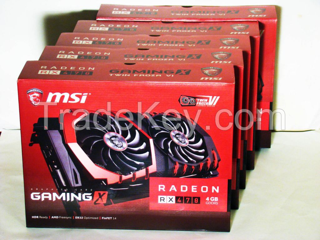 MSI Radeon RX 470 GDDR5 4GB & 8GB FinFET DirectX 12 Graphics Card