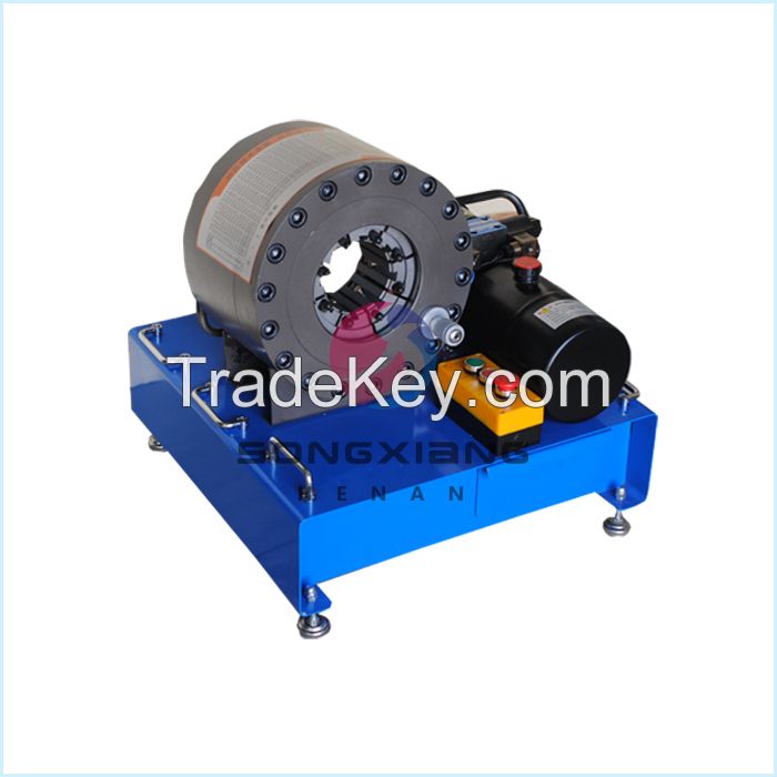 Portable hydraulic hose crimping machine