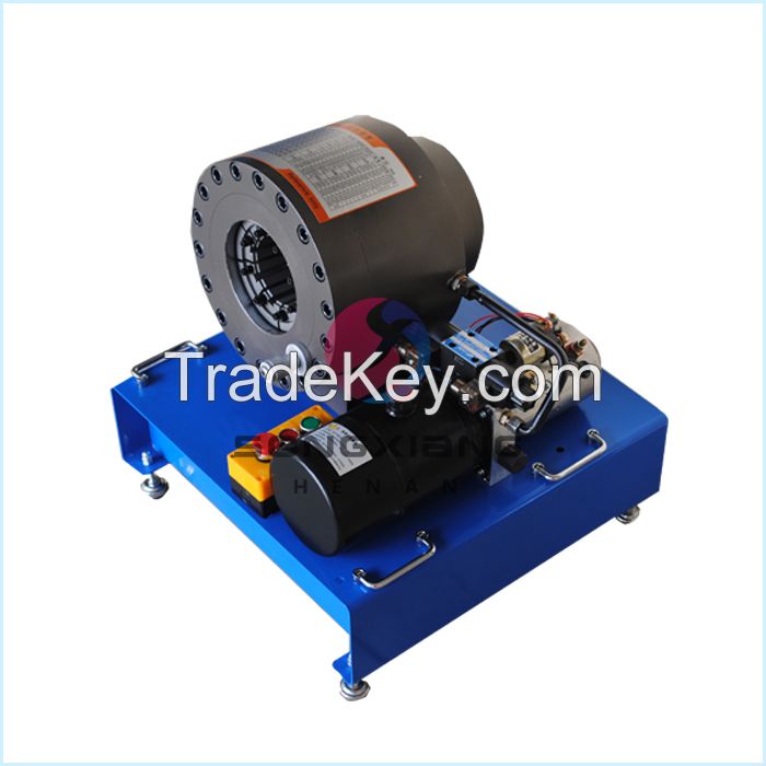 Portable hydraulic hose crimping machine