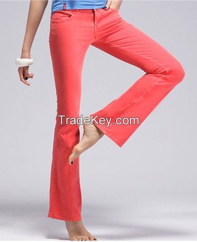 Colorful jeans; Ladies pants