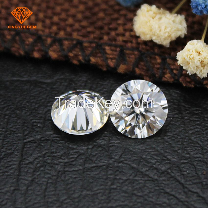 Top quality 1 Carat round brilliant cut moissanite for jewelry diamond making