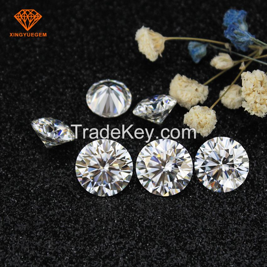 Top quality 1 Carat round brilliant cut moissanite for jewelry diamond making