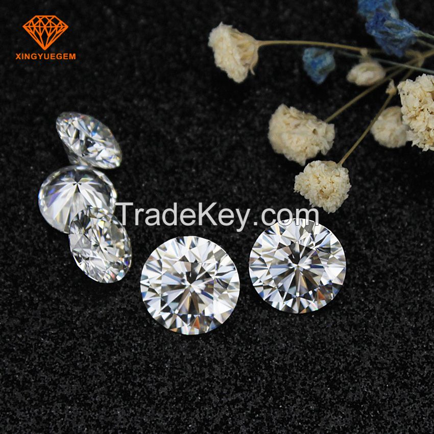Top quality 1 Carat round brilliant cut moissanite for jewelry diamond making