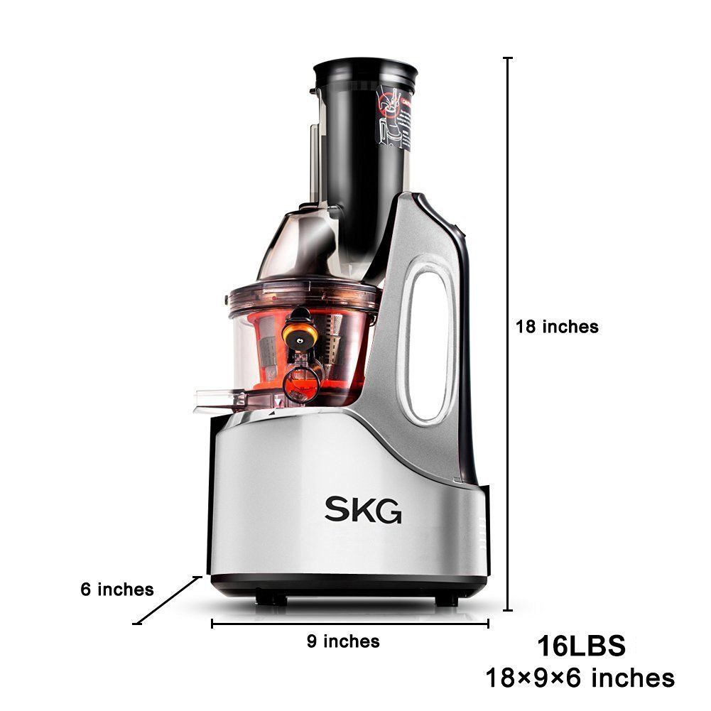 SKG Wide Chute Anti-Oxidation Slow Masticating Juicer