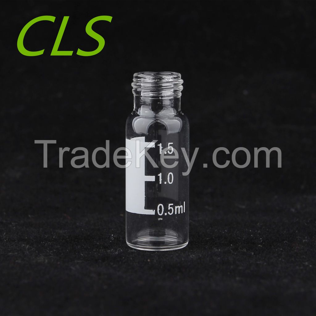 common use 2ml hplc 9mm glass vial with closures