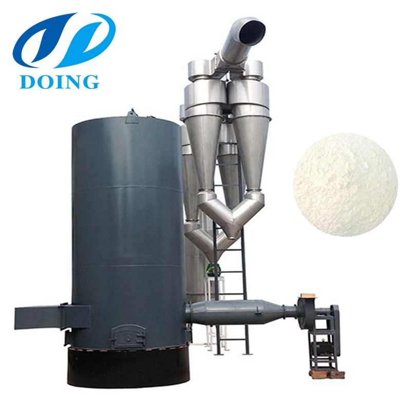 Large capacity starch dryer