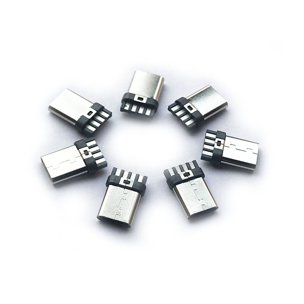 4 Pins Type C Male Plug SMT USB Connector for Data Cable