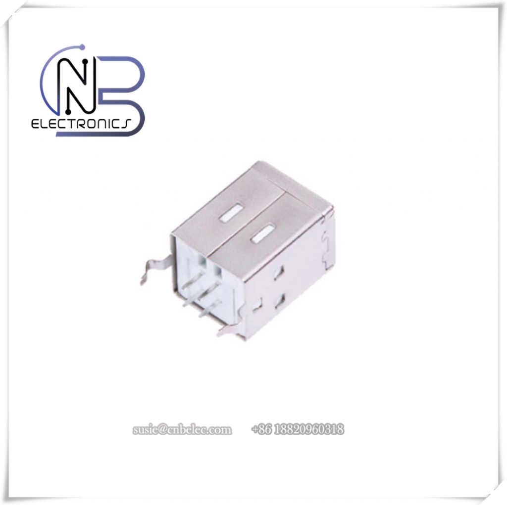 DIP B type mini socket BF usb b 4 pin female port connector