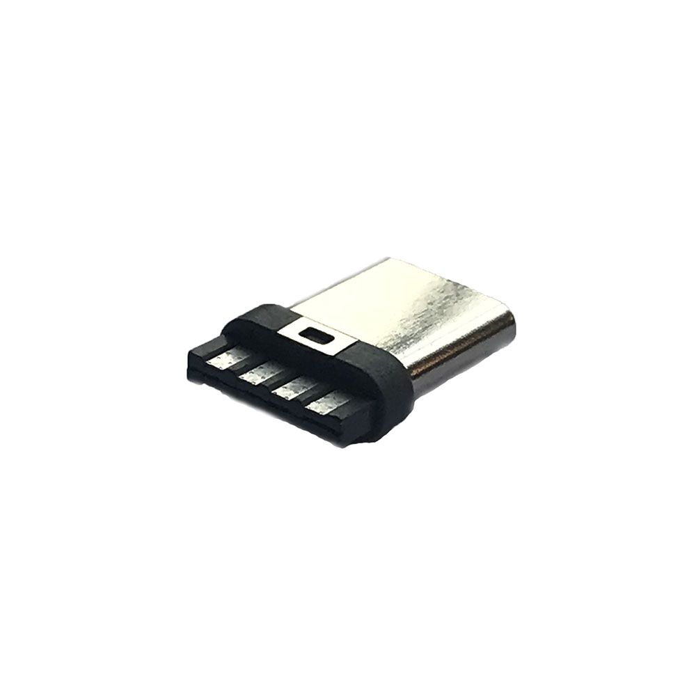 4 Pins Type C Male Plug SMT USB Connector for Data Cable