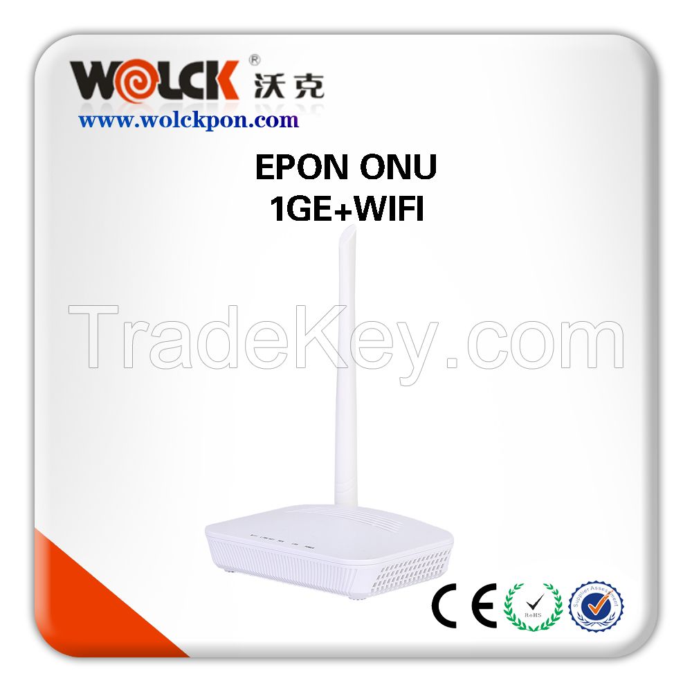 Hot Sell Fiber Optic Equipment Epon Onu 1GE+WIFI