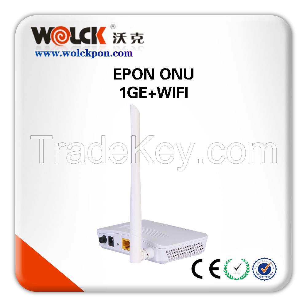 Hot Sell Fiber Optic Equipment Epon Onu 1GE+WIFI