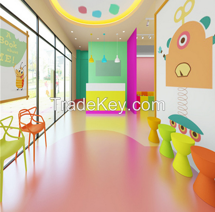 Antislip 1.0mm-2.0mm pvc floor for kids sponge flooring