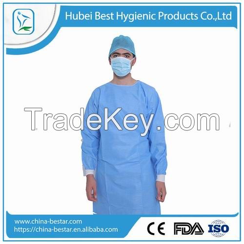 Disposable High Performance medical surgeon sterile surgical gown