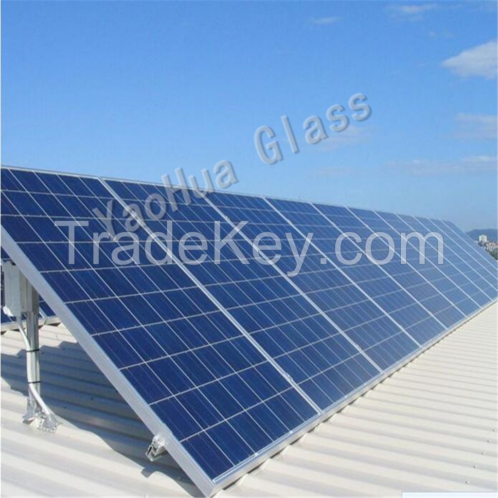 3.2mm 4mm Ultra Clear Low Iron Tempered Solar Glass