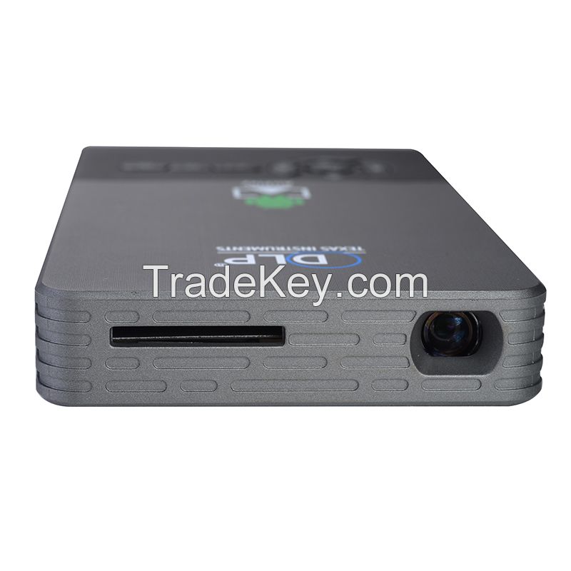 Portable Android Projector, Supports Wi-Fi Bluetooth with RK3128 Resolution WVGA 854*480