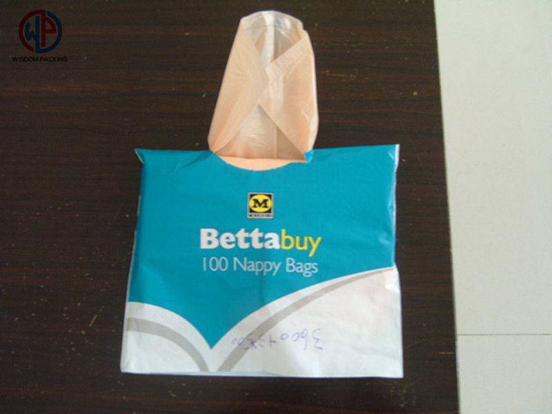 Plastic nappy bags with perfume