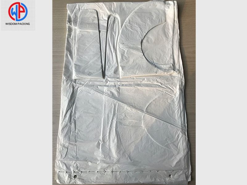 Plastic disposable aprons