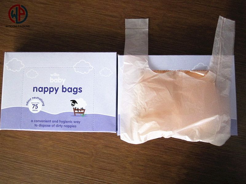 Plastic nappy bags with perfume