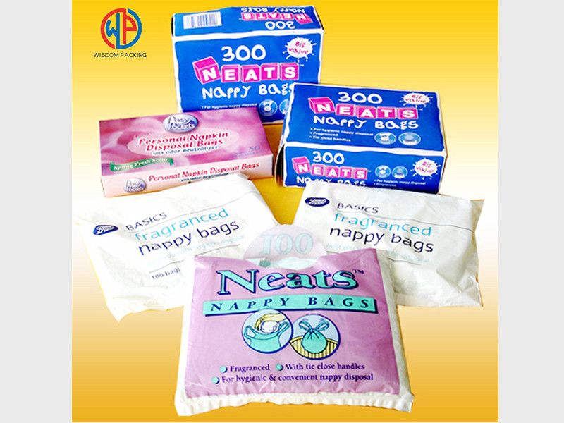 Plastic nappy bags with perfume