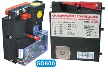 [GD]800 top insert comparable coin acceptor validator