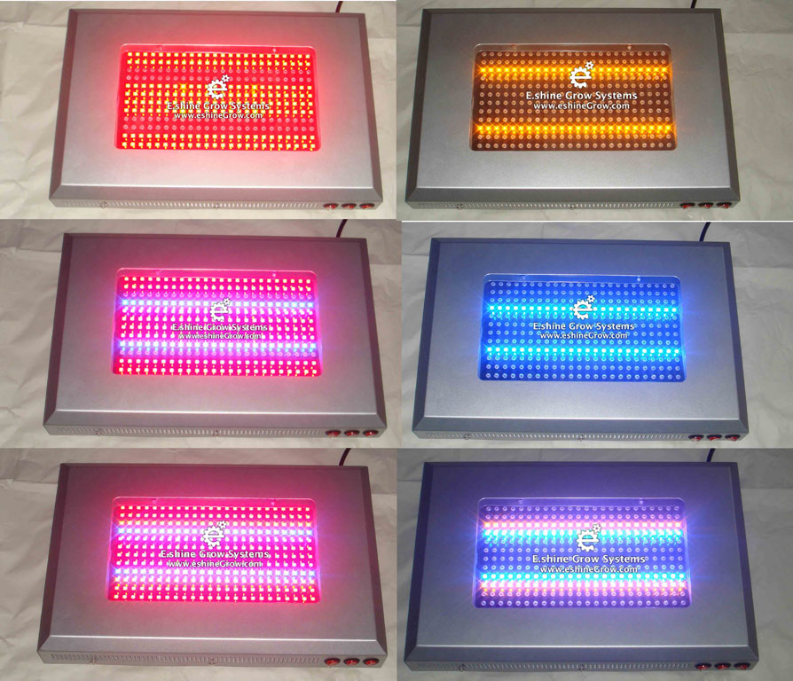 E.shine LED Grow Panel 300W with switches for color control