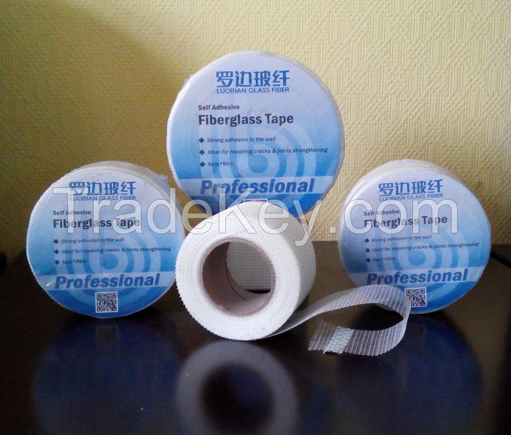 Fiber glass adhesive tape for plasterboard jointing and cracks repairing