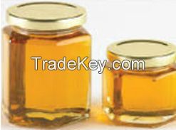 Natural Honey in Glass Jar