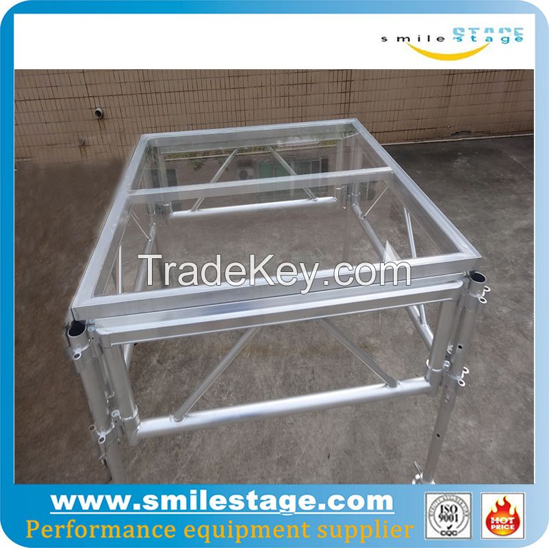 Aluminum 1.22m*1.22m Plywood Outdoor Mobile Stage