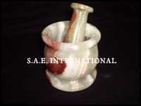 Mortar with pestle