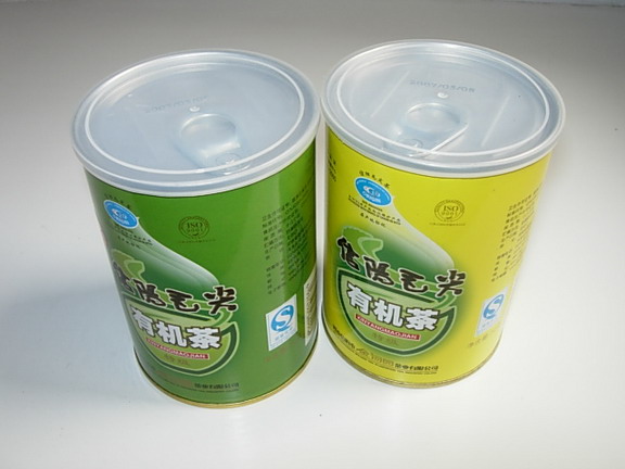 Green teabag in Can (Organic Xinyang Maojian tea)