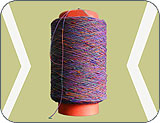 polyester folded and twisted yarn