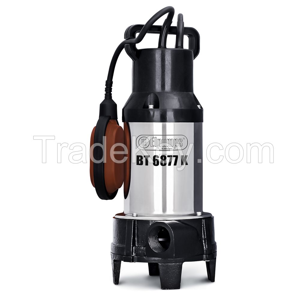 Submersible cutter pumps for sewage
