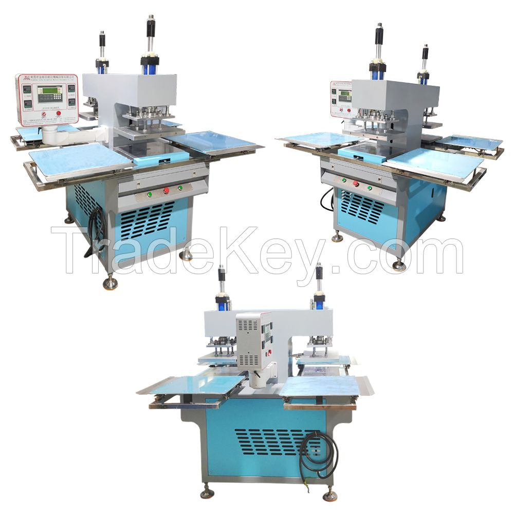 Automatic silicone custom label embossing machine for fabric