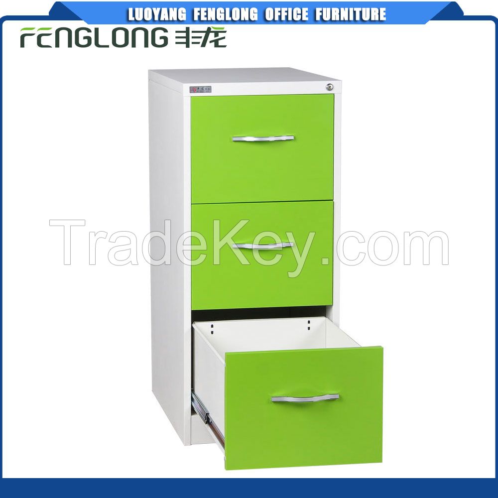 Vertical office furniture high quality 3 drawer steel filing cabinet