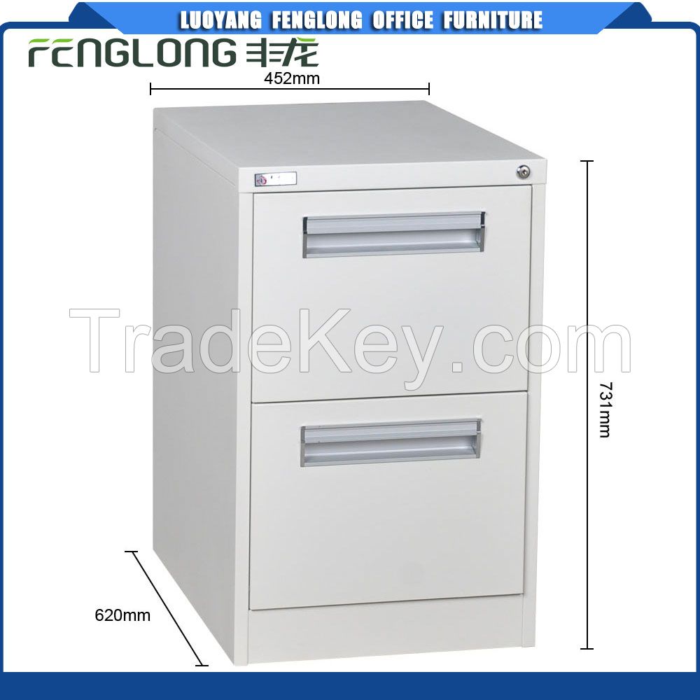 Hot sale metal file cabinet 2 drawer vertical steel cabinet