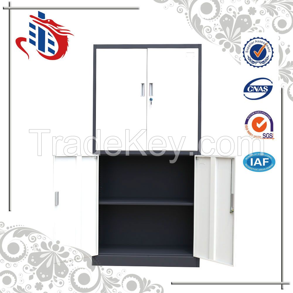 Swing door stainless steel cabinet storage book used /steel cupboard