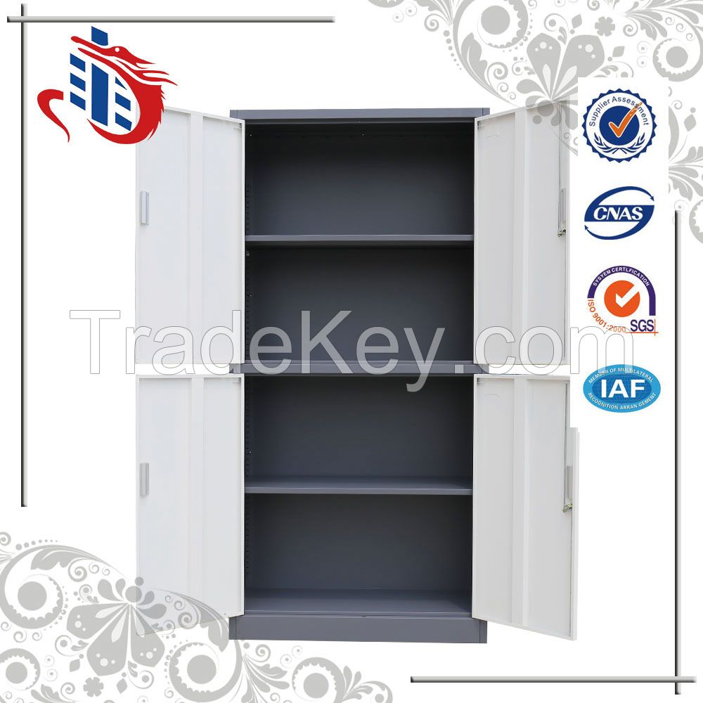 Swing door stainless steel cabinet storage book used /steel cupboard