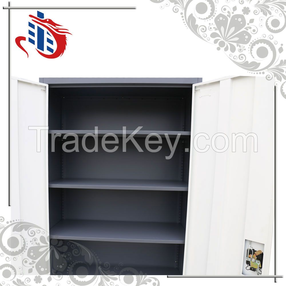 High quality library uesd furniture 2 door metal cabinet steel shelves book cabinet