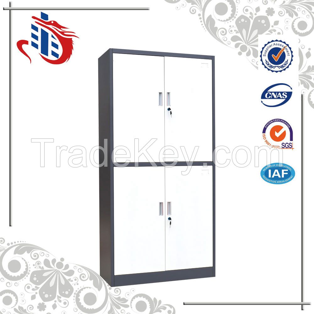 Swing door stainless steel cabinet storage book used /steel cupboard