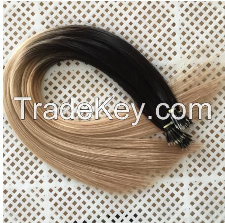 Wholesale beauty 20" blonde virgin Brazilian human hair I tip hair extensions best selling products