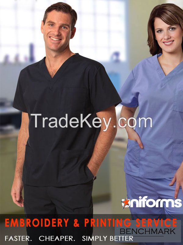 Benchmark Unisex Scrub Top-healthcare uniforms