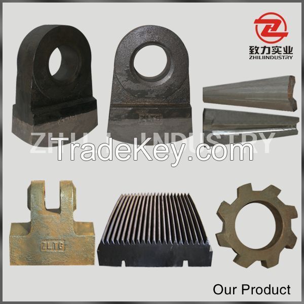 wear resistant high chrome/high manganese crusher hammer head