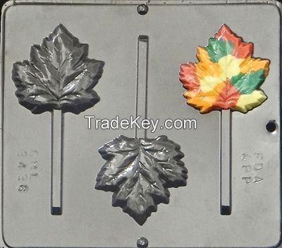 3436 Maple Leaf/Fall/Autumn Lollipop Chocolate Candy Mold