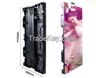 SMD indoor led screen panel P4.81 rental cabinet Size 500 x 1000mm