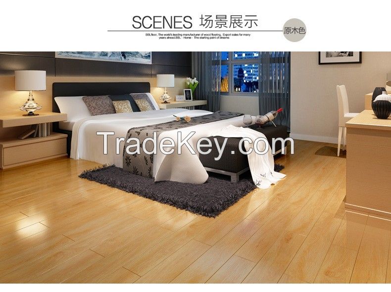 High glossy  8.3mm U-groove lamiante flooring for household