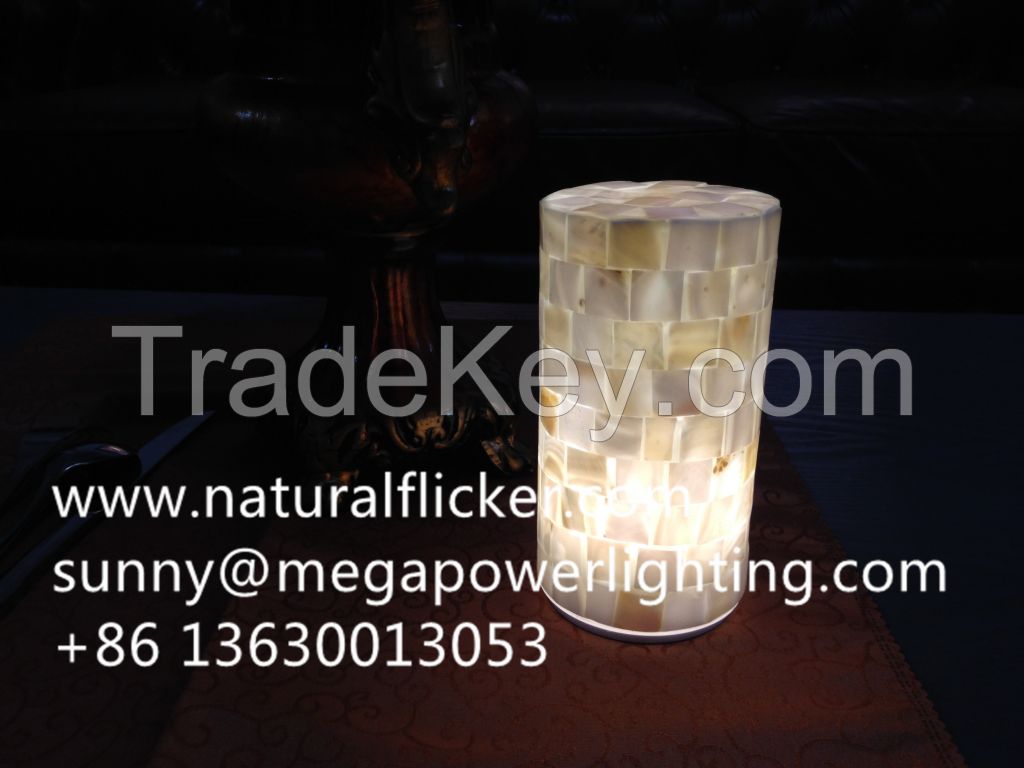 Inductive Charge Shell Mosaic color changing led table lamp