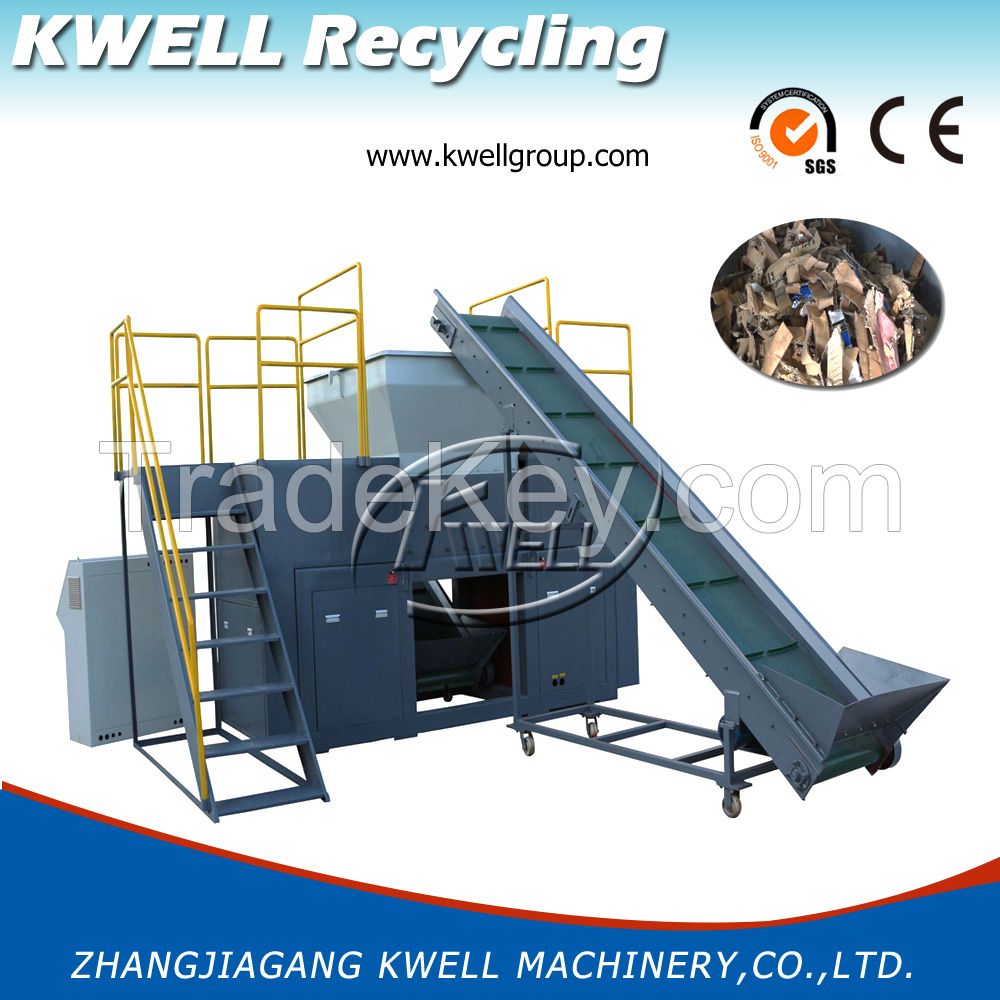 Double Shaft Shredder Machine Plastic Soft Film Products Recycling